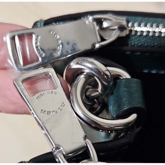 Coach CX286 Nina Small Tote Emerald Studded Signature Rivets NWT - Picture 10 of 12